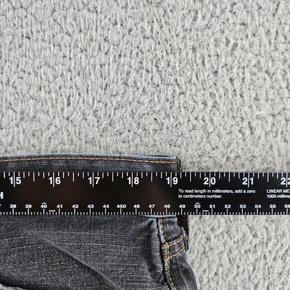 Levis Shorts Womens 38 Black 514 Slim Straight‎ Denim Cutoff Distress Frayed Hem - Picture 7 of 15